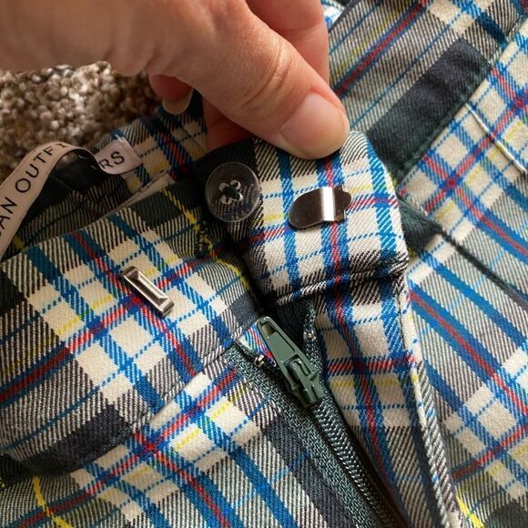 Urban Outfitters Plaid Pants Womens Size XS Green - Picture 7 of 9